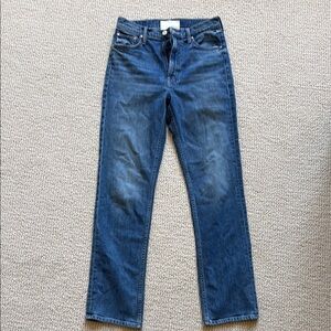MOTHER Blue Straight Leg Jeans Classic Style